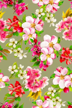 彩底花卉印花华亿平台图片