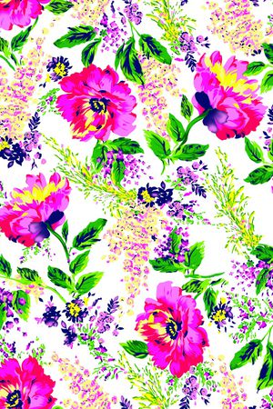 百合花印花华亿平台图片