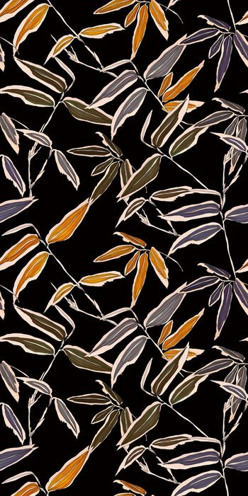 826443-手绘抽象竹子叶子