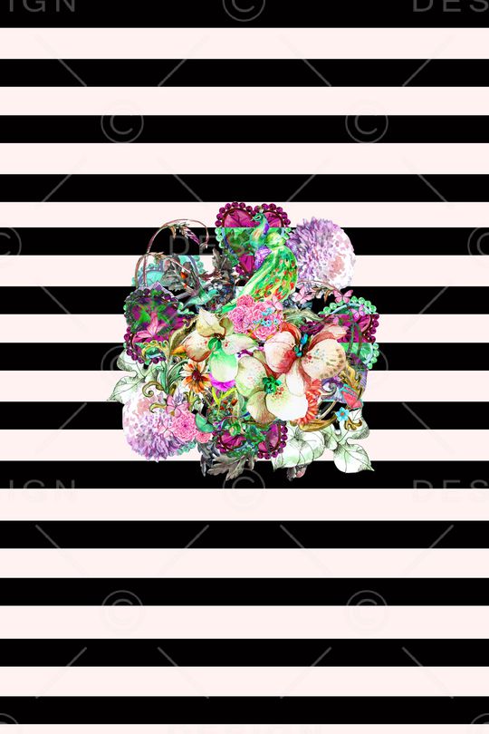 条纹印花华亿平台图片