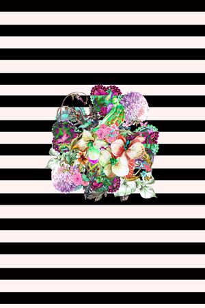 条纹印花华亿平台图片