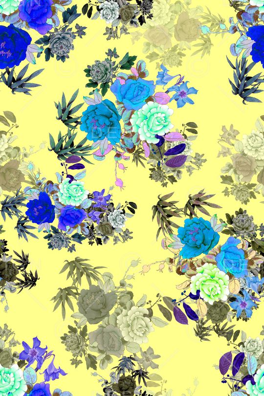 花卉印花华亿平台图片