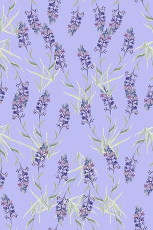 薰衣草印花华亿平台图片