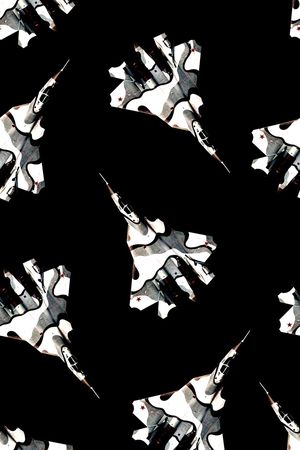 迷彩飞机印花印花华亿平台图片