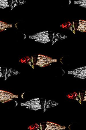 欧美复古大牌男装夹克外套衬衫T恤满版印花印花华亿平台图片