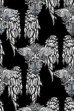 欧美复古大牌男装夹克外套衬衫T恤满版印花印花华亿平台图片