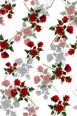 水彩花卉印花华亿平台图片