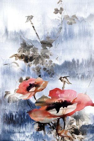 晕染印花华亿平台图片