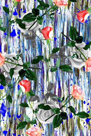 玫瑰印花华亿平台图片