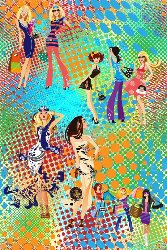 圆形印花华亿平台图片