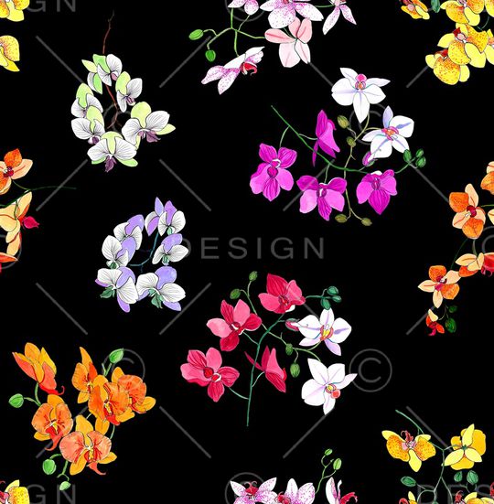 兰花印花华亿平台图片