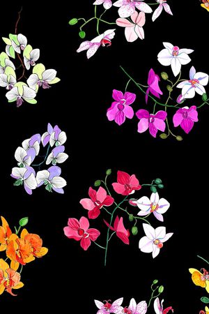 兰花印花华亿平台图片