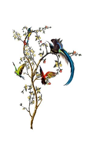 827649-DNG杜嘉班纳花鸟柠檬树-1