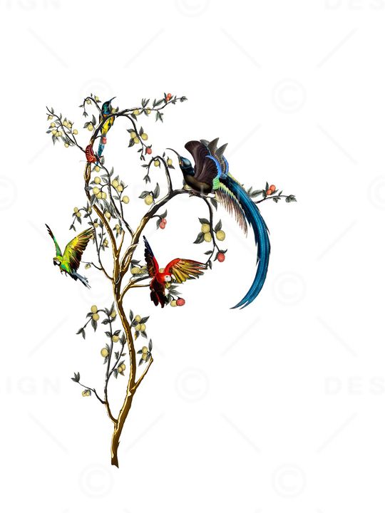 鸟印花华亿平台图片