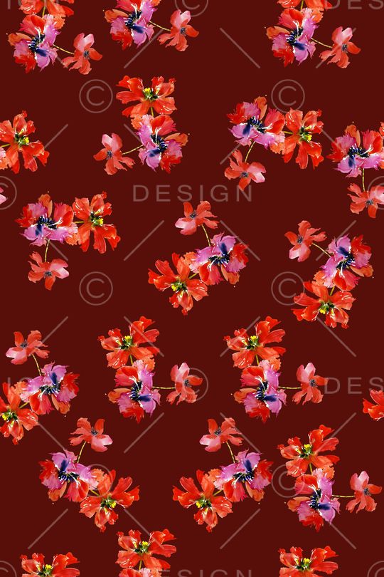 碎花印花华亿平台图片