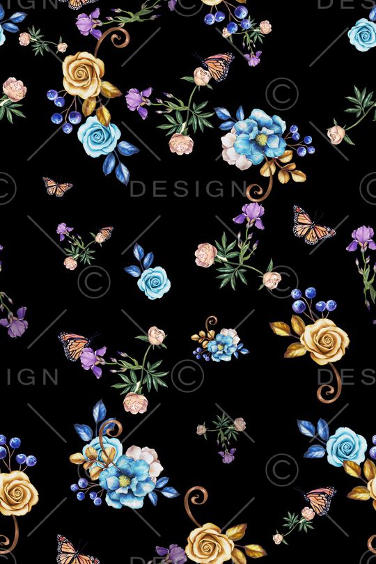 碎花印花华亿平台图片