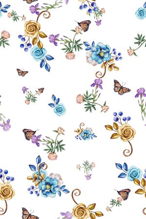 碎花印花华亿平台图片