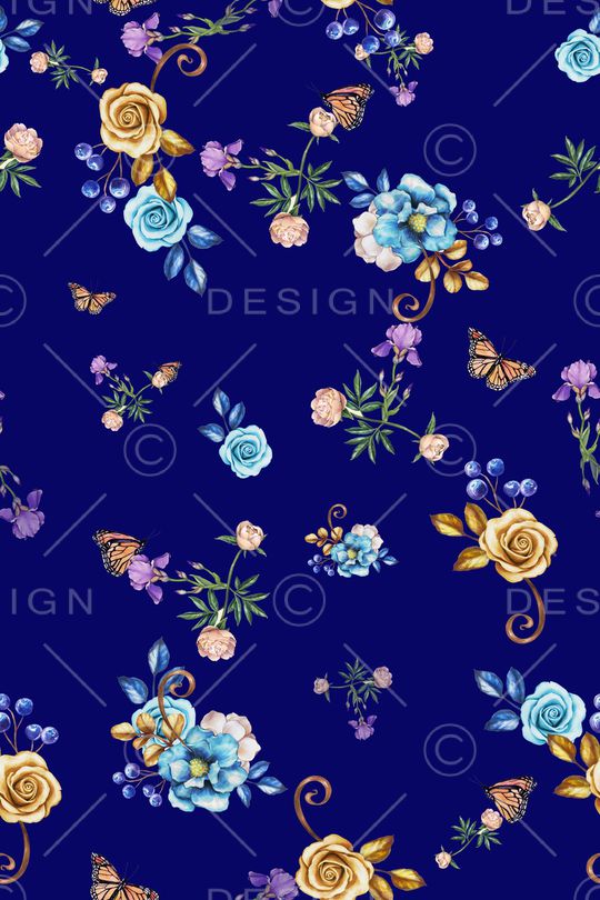 碎花印花华亿平台图片