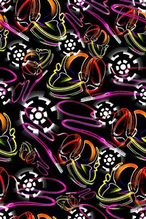 重复花卉印花华亿平台图片