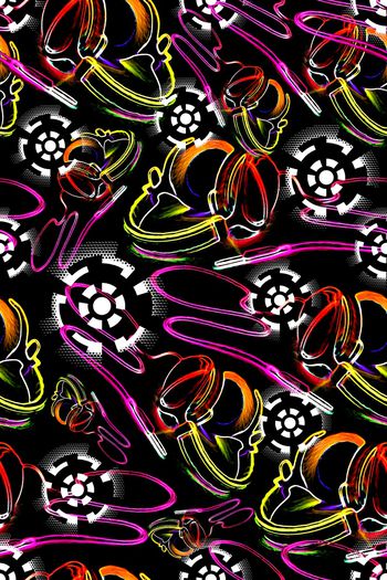 重复花卉印花华亿平台图片