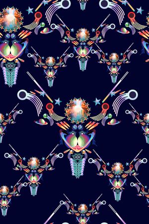 不规则几何印花华亿平台图片