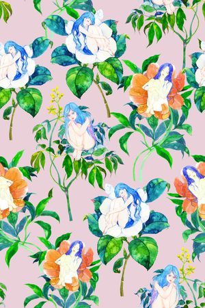 水彩印花华亿平台图片