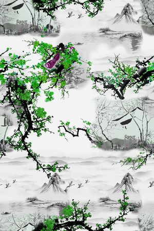 山水印花华亿平台图片