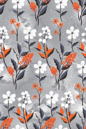 艺术花卉印花华亿平台图片