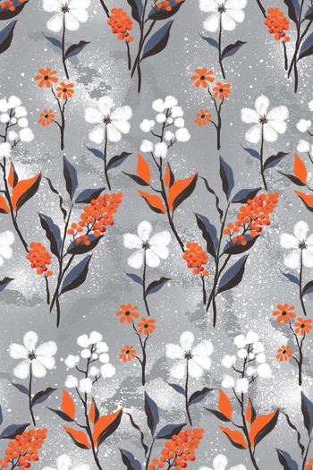 827999-粉笔肌理艺术小花卉