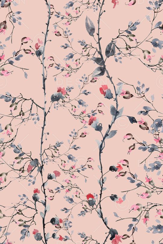 水墨印花华亿平台图片