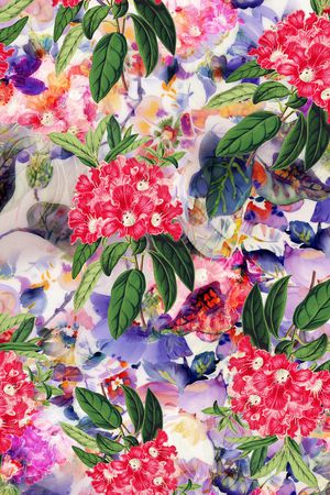 花朵印花华亿平台图片