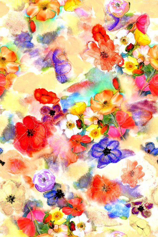 水彩印花华亿平台图片