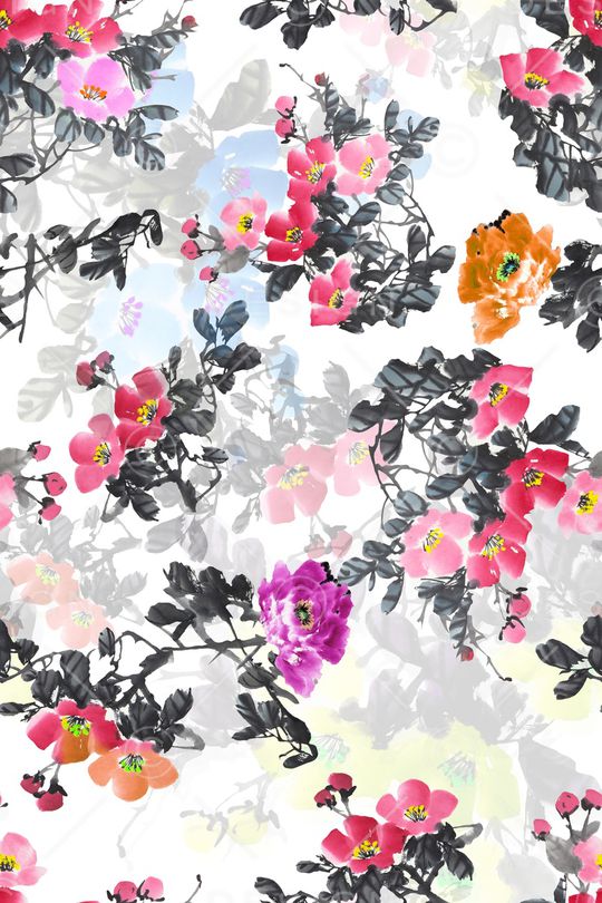 中国风印花华亿平台图片