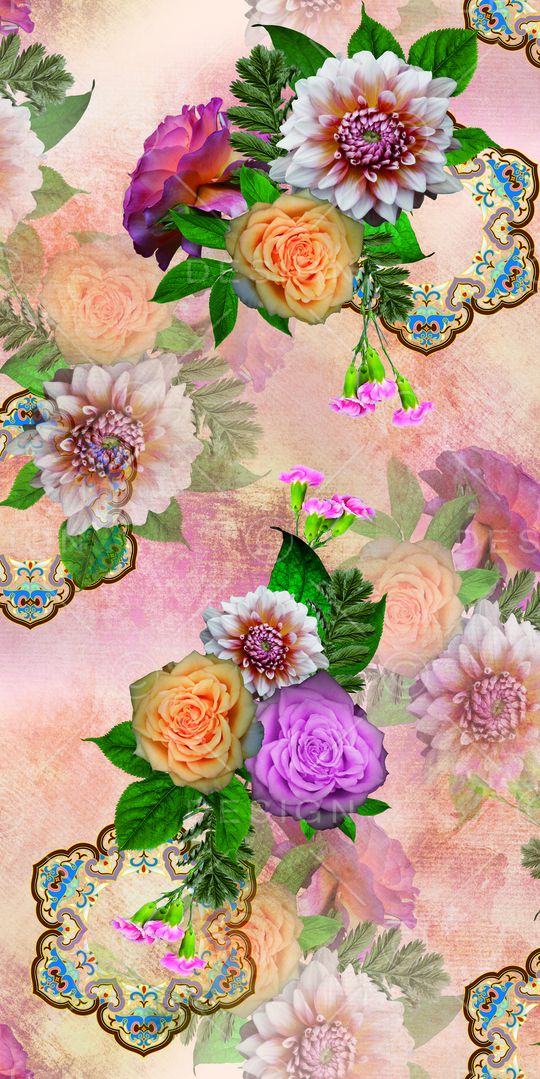 鲜花印花华亿平台图片