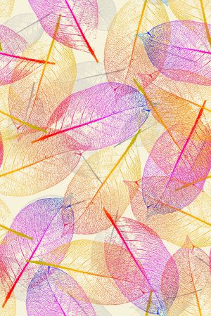 树叶印花华亿平台图片