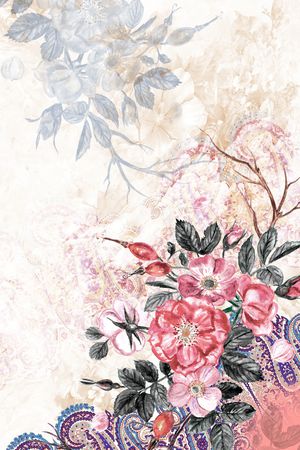 晕染印花华亿平台图片