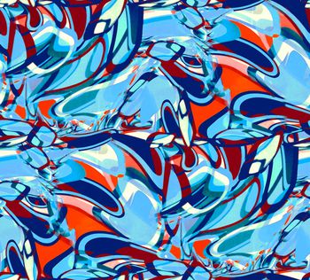 抽象印花华亿平台图片