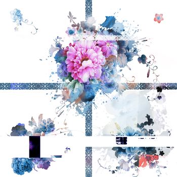 抽象印花华亿平台图片