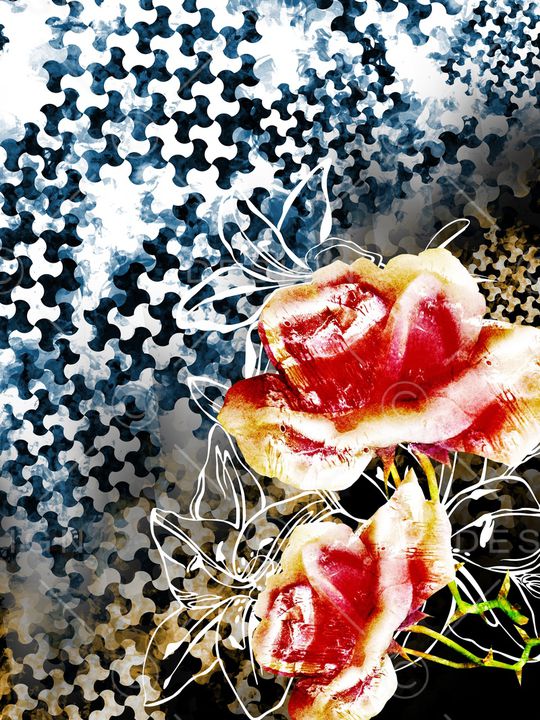 水墨印花华亿平台图片