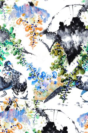 紫藤花印花华亿平台图片