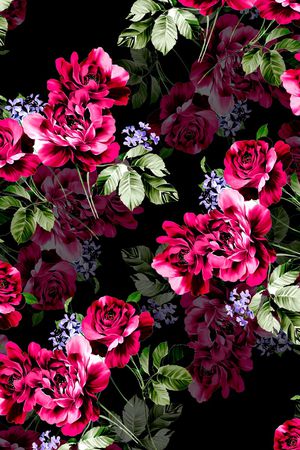 玉兰花印花华亿平台图片