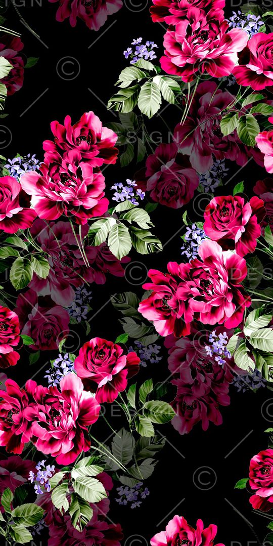 玉兰花印花华亿平台图片