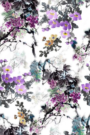 中国风印花华亿平台图片