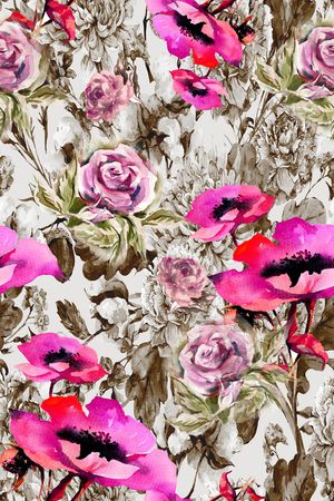 手绘印花华亿平台图片