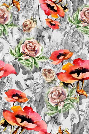 手绘印花华亿平台图片