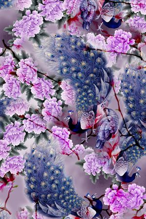 花卉印花华亿平台图片