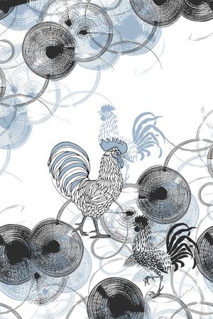 公鸡印花华亿平台图片