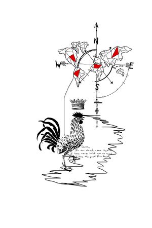 公鸡印花华亿平台图片