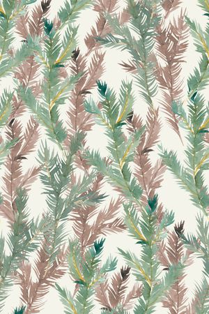 椰子树叶印花华亿平台图片