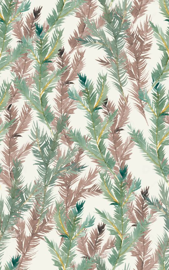 椰子树叶印花华亿平台图片